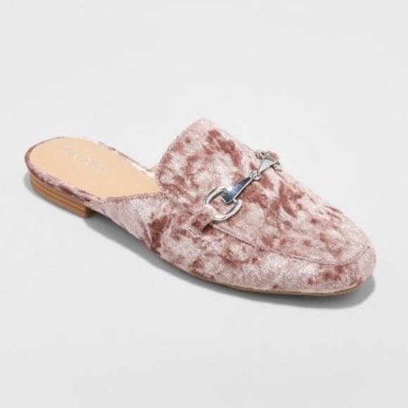 Merona Shoes - Merona Kona Flats Backless Mule Loafers New Velvet